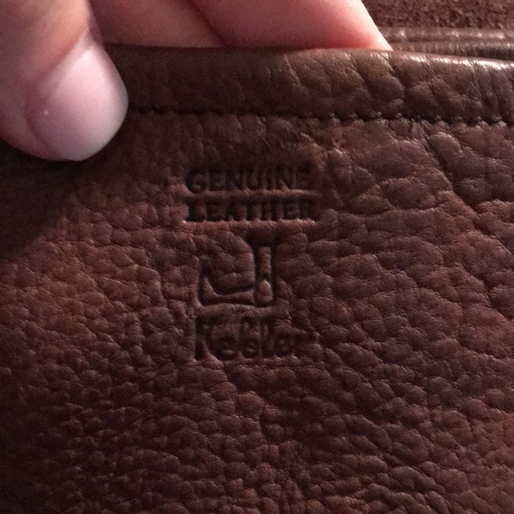 Custom Brown Leather Fringe Crossbody Purse - Picture 5 of 8